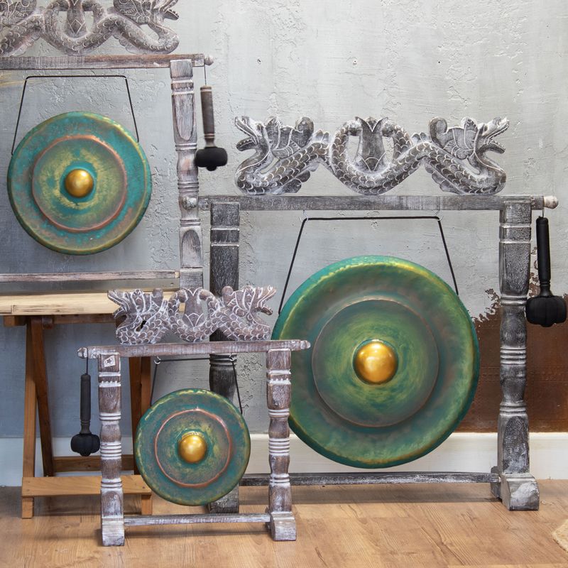 Gong mediano en soporte - 50 cm - Greenwash