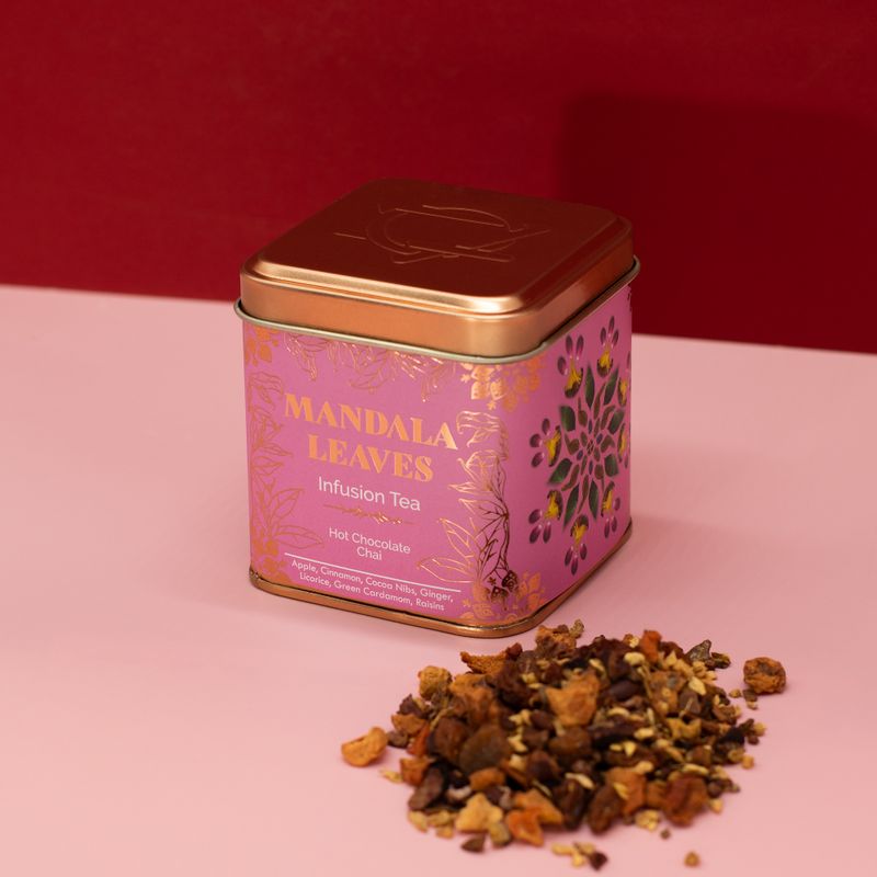 Infusión orgánica de chocolate caliente con chai