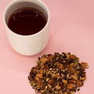 Infusión orgánica de chocolate caliente con chai