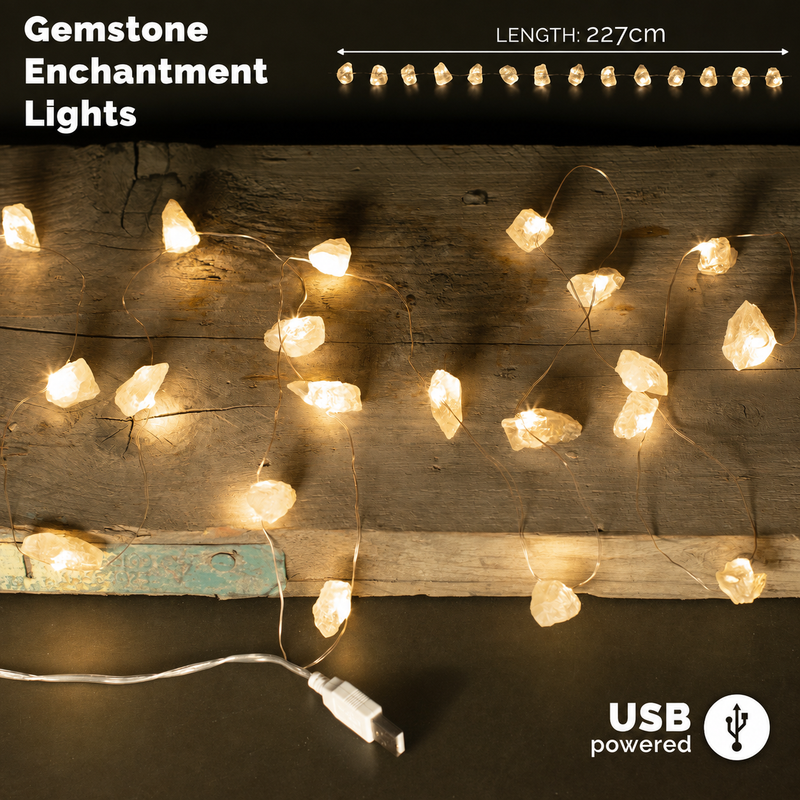 Luces de gemas de citrino ahumado al por mayor