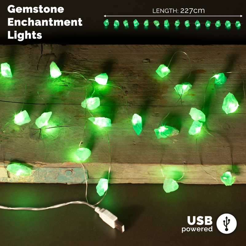 Luces de gemas de cristal de jade al por mayor