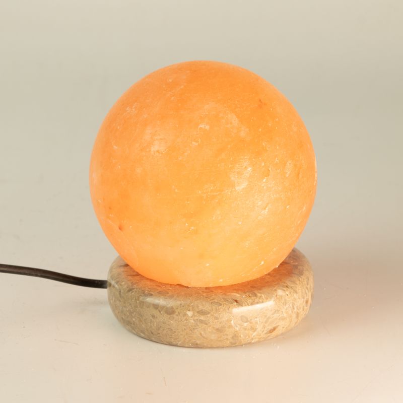 Lámpara de sal USB de calidad en forma de bola - 8 cm (una)