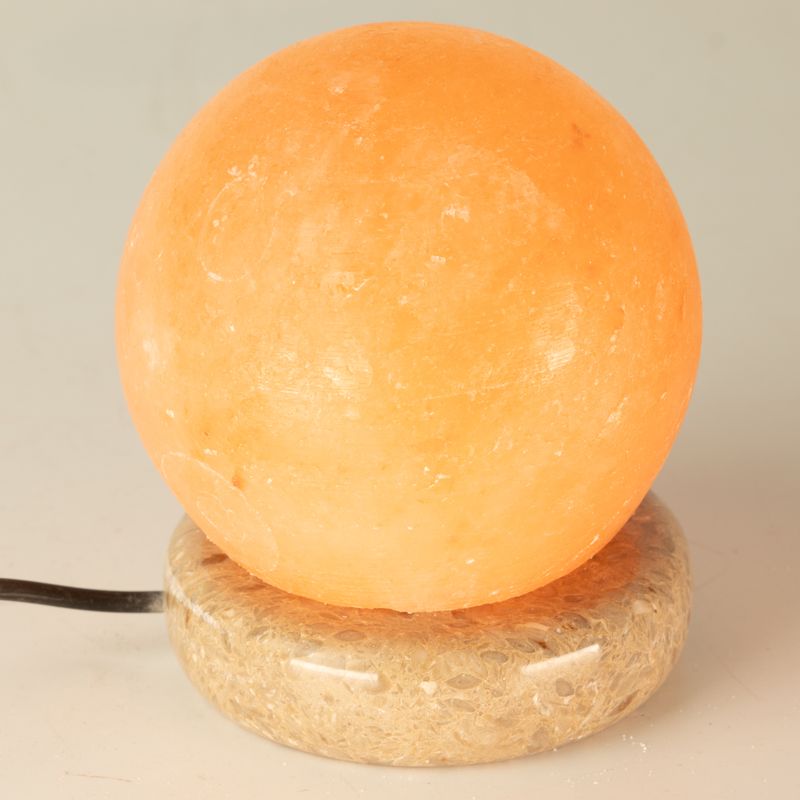 Lámpara de sal USB de calidad en forma de bola - 8 cm (una)