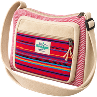 Bolso mensajero - cáñamo y algodón