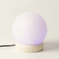 Lámpara de Sal USB en forma de bola blanca de calidad - 9 cm (multicolor)