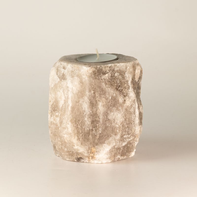 Portavelas de sal gris 600-800 g