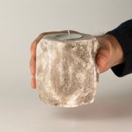 Portavelas de sal gris 600-800 g