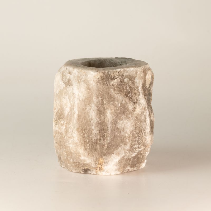 Portavelas de sal gris 600-800 g