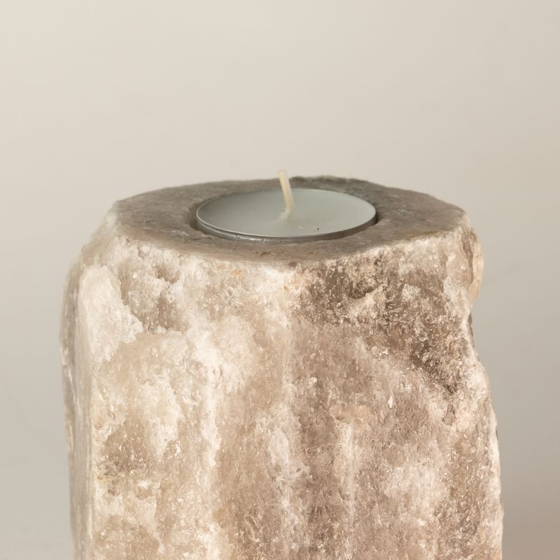 Portavelas de sal gris 600-800 g
