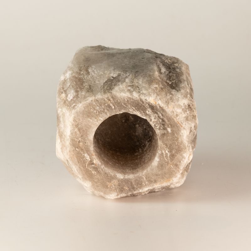 Portavelas de sal gris 600-800 g