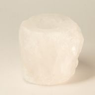 Portavelas de sal del Himalaya en roca de cristal 600-800 g
