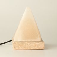 Lámpara de sal USB en pirámide blanca de calidad - 9 cm (multicolor)