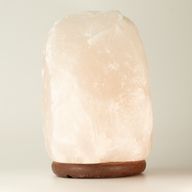 Lámpara de sal del Himalaya de roca cristalina - y base aprox. 8-10 kg
