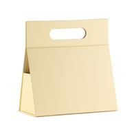 Caja de regalo plegable - Caja de mano (20x10x20 cm) - Marfil