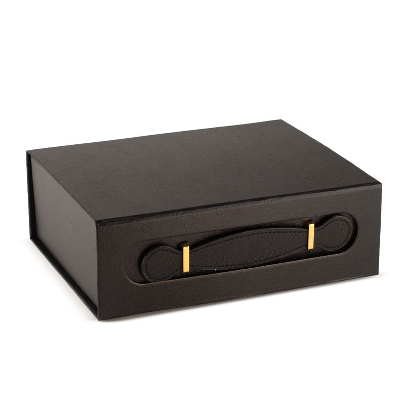 Caja de regalo plegable - cesta mediana (24x18.2x8cm) - Negro