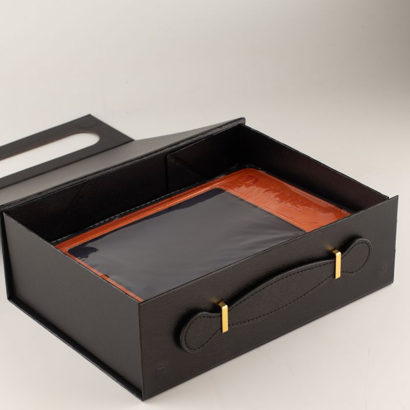 Caja de regalo plegable - cesta mediana (24x18.2x8cm) - Negro