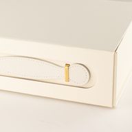 Caja de regalo plana - cesta mediana (24x18.2x8cm) - Blanco