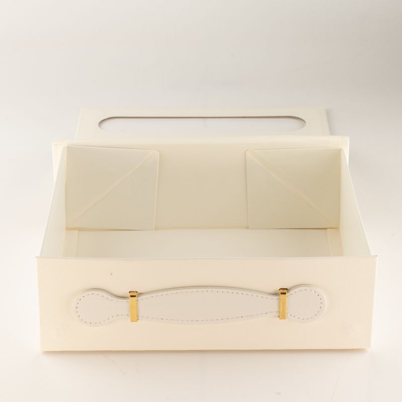 Caja de regalo plana - cesta mediana (24x18.2x8cm) - Blanco
