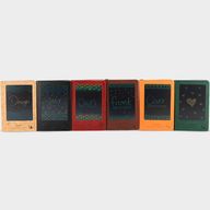 Cuaderno de Intenciones - Pantalla LCD Limpiable - Efecto Cuero Marrón - Hoja de Latón - 80 Hojas