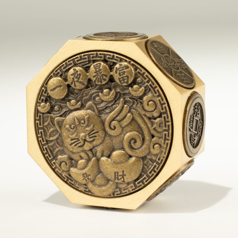 Fortuna del Feng Shui - Gato de la Suerte y Dragón - Protección y Prosperidad