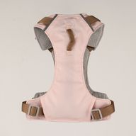PAW - S (4-8 kg) Arnés de paso para perros Guardian con malla reflectante - Rosa suave - Colgante de cuarzo rosa