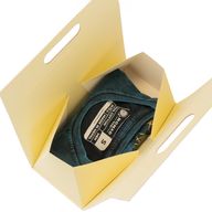 Caja de regalo plegable - Caja de mano (20x10x20 cm) - Marfil