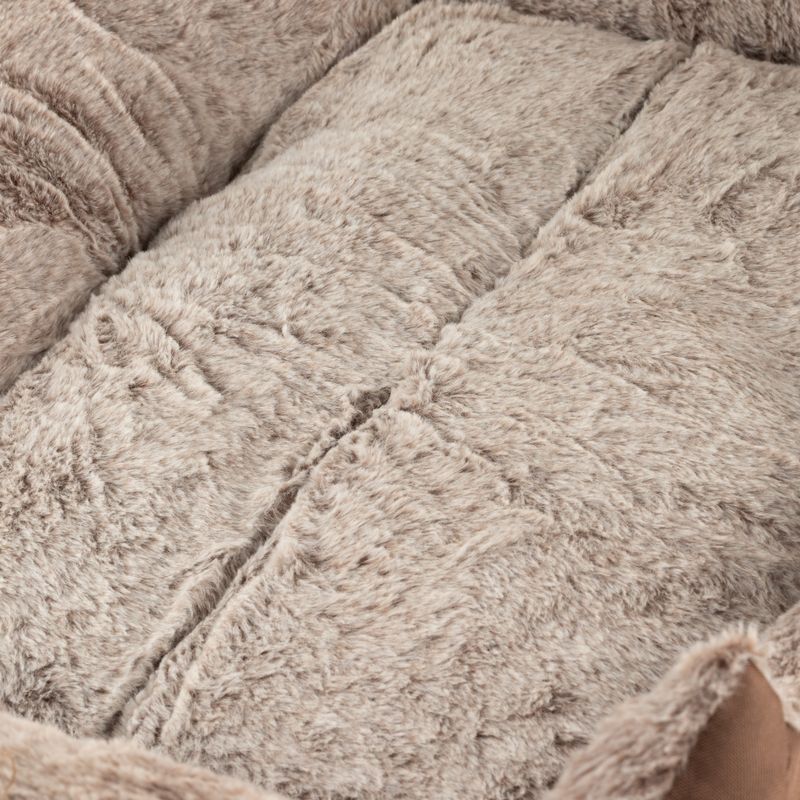 Cama para patitas - Oso de peluche marrón pequeño - 60x45x17cm