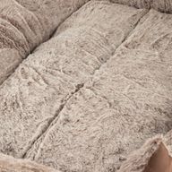 Cama para patitas - Oso de peluche marrón pequeño - 60x45x17cm