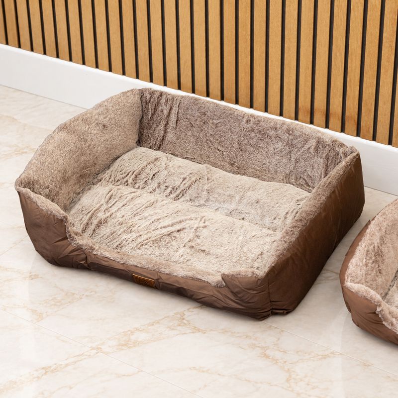 Cama de patitas - Oso de peluche marrón mediano - 70x55x18 cm