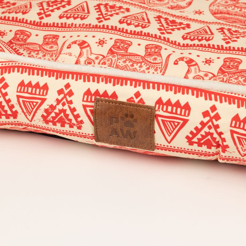 Cama para patitas - Elefante afortunado - Rojo 60x50x14 cm