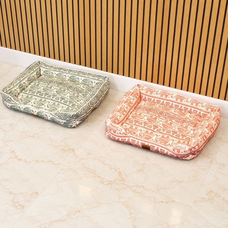 Paw Bed - Lucky Elephant - Verde - 60x50x14cm