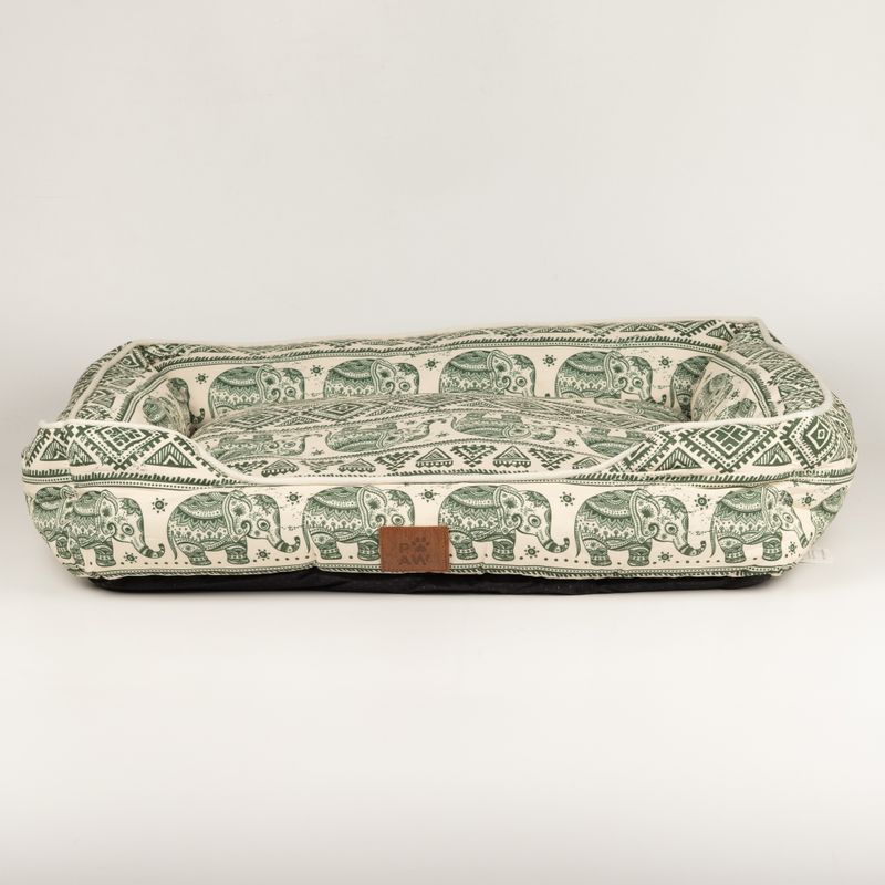 Paw Bed - Lucky Elephant - Verde - 60x50x14cm