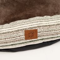 Cama para Patas - Sofá Mediano - Rayas Marrones - 60x60x28cm