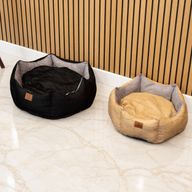 Cama para Patas - Mediana Royal Crown - Arena y Gris - 50x50x26cm