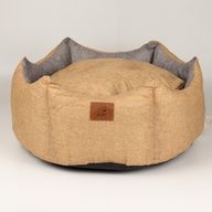 Cama para Patas - Mediana Royal Crown - Arena y Gris - 50x50x26cm