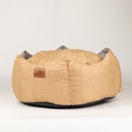 Cama para Patas - Mediana Royal Crown - Arena y Gris - 50x50x26cm