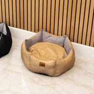 Cama para Patas - Mediana Royal Crown - Arena y Gris - 50x50x26cm