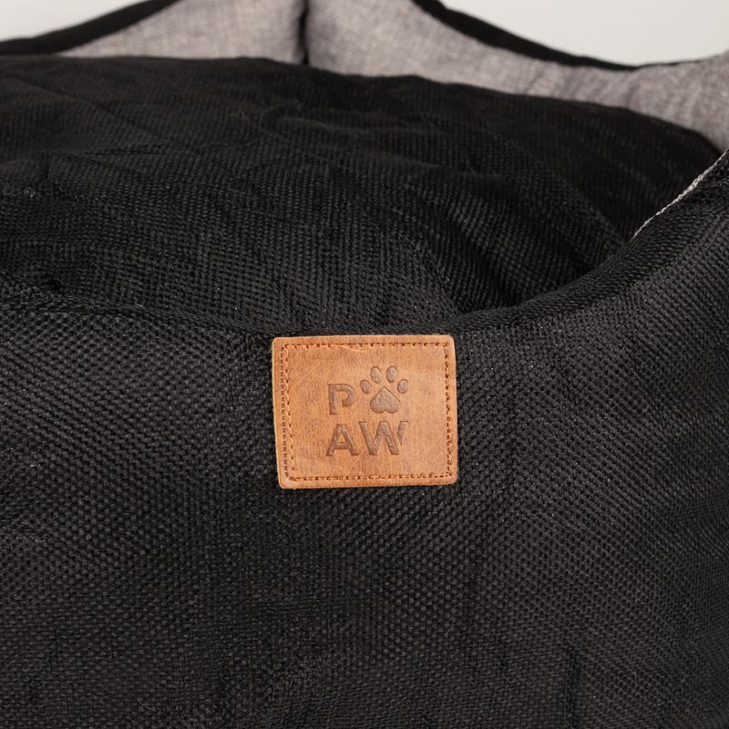 Cama de pata - Grande Corona Real - Negro y Gris - 50x50x26cm