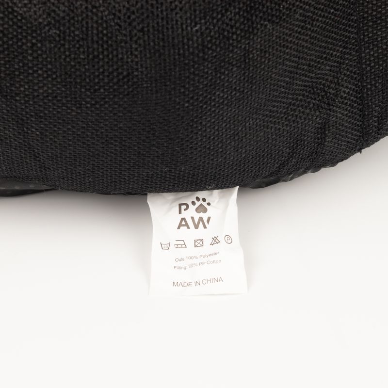 Cama de pata - Grande Corona Real - Negro y Gris - 50x50x26cm