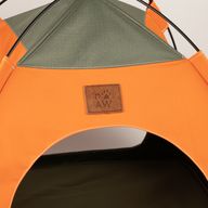 Cama para patitas - Tienda verde y naranja - 48 x 48 x 40 cm