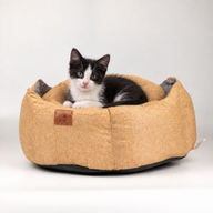 Cama para Patas - Mediana Royal Crown - Arena y Gris - 50x50x26cm