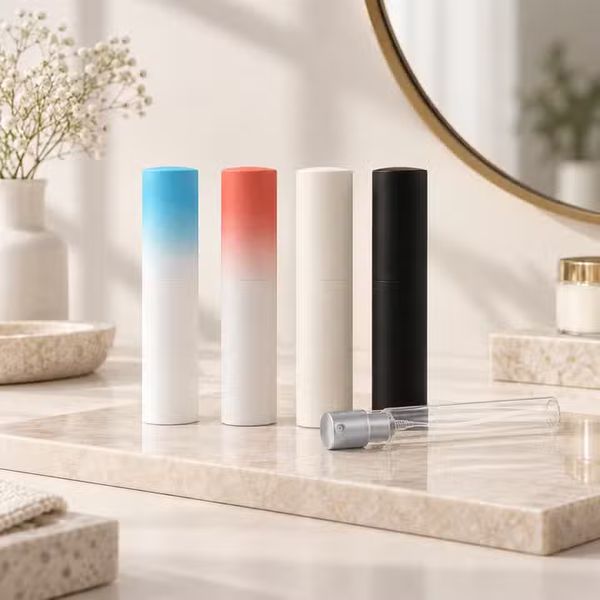 Botellas de perfume recargables con tapa giratoria de 10 ml