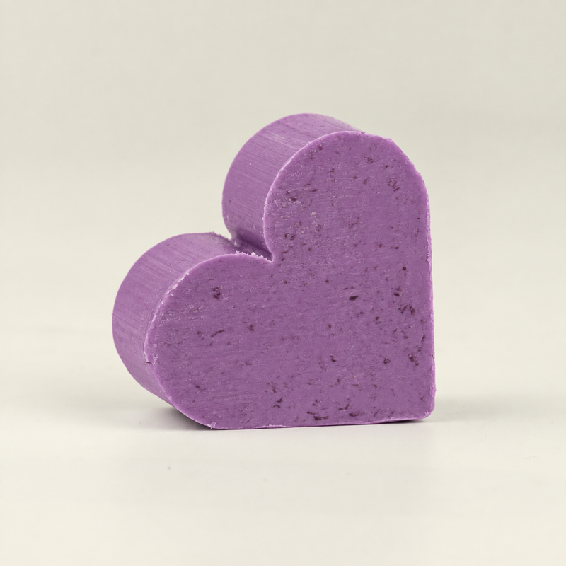 Jabones para invitados con forma de corazón - Lavanda