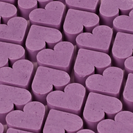 Jabones para invitados con forma de corazón - Lavanda
