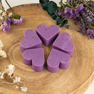Jabones para invitados con forma de corazón - Lavanda