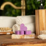 Jabones para invitados con forma de corazón - Lavanda