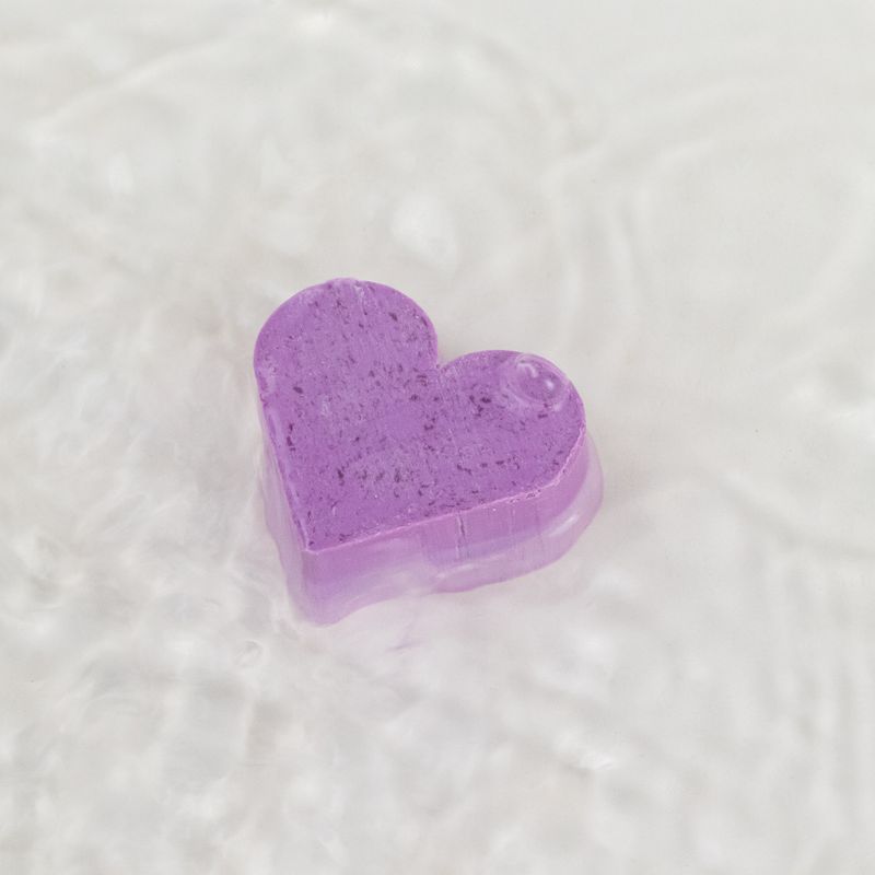 Jabones para invitados con forma de corazón - Lavanda
