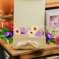 Jabones para invitados con forma de corazón - Lavanda