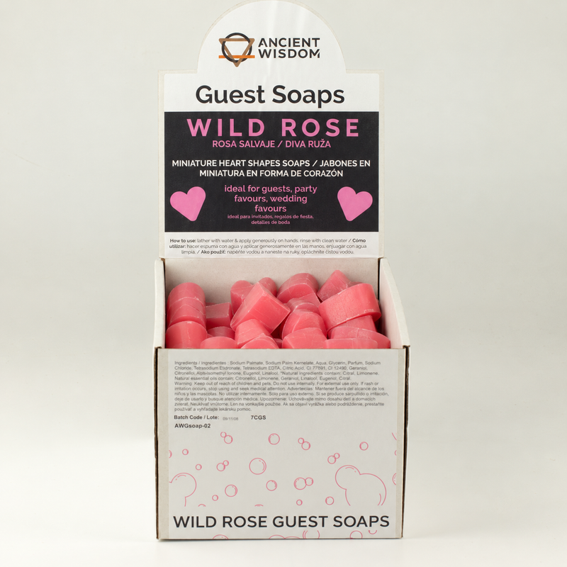 Jabones para Huéspedes con Corazón - Rosa Silvestre
