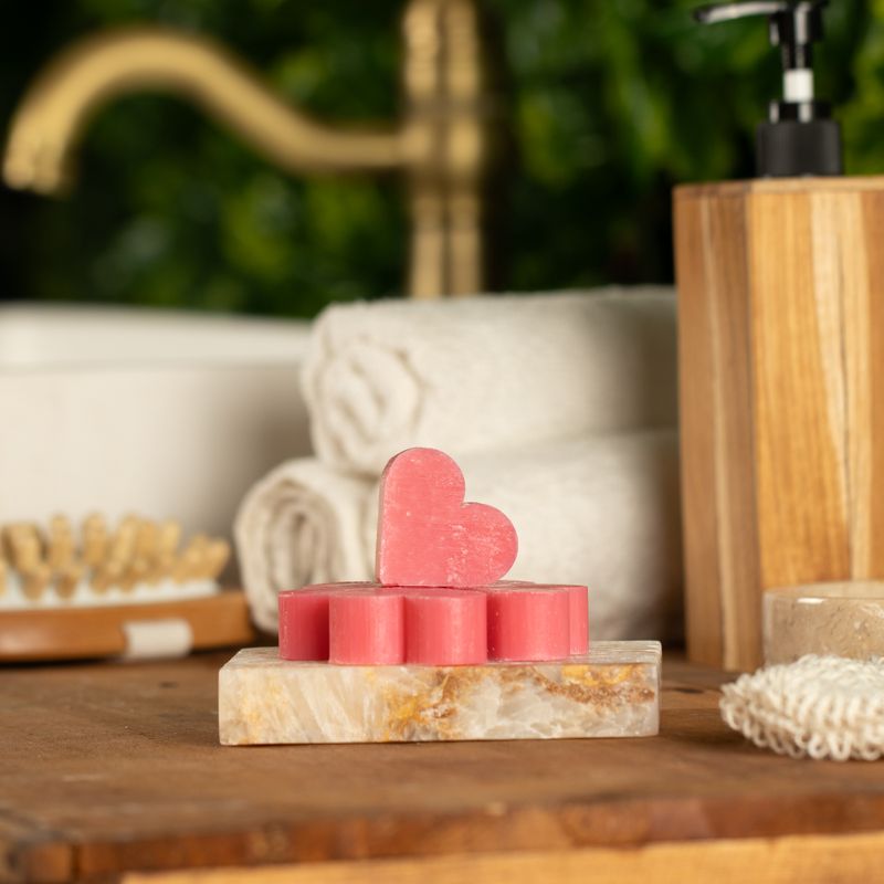 Jabones para Huéspedes con Corazón - Rosa Silvestre